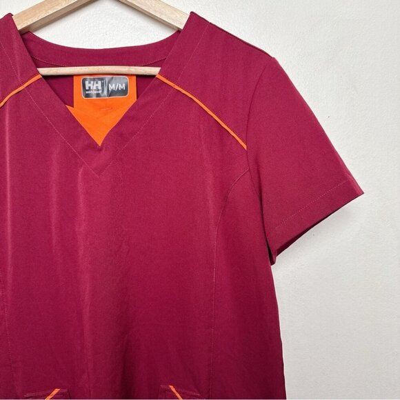 Helly Hansen Womens Medium Workwear Fooler V Neck Back Pleat Scrub Top - Picture 7 of 14